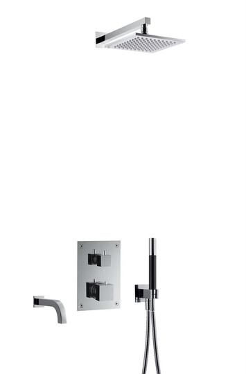 Tapwell Takdusch Box BOX8368 Square Krom