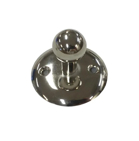 Linfalk Knopp förnicklad rund platta KB-5319-28-07