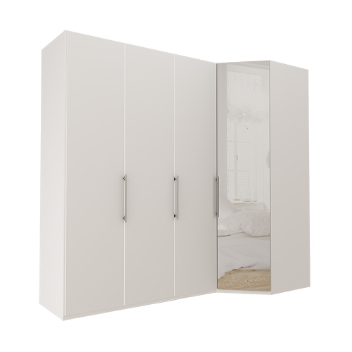 Garderob Atlanta - Vit 236 cm, 150 cm, Vit