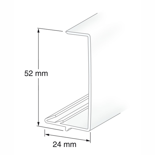 FODER VIT 52X24MM 2150MM | Beijerbygg Byggmaterial