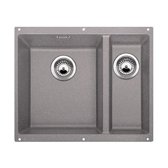 Blanco Undermonterad Diskho Subline 340/160 U Alumetallic