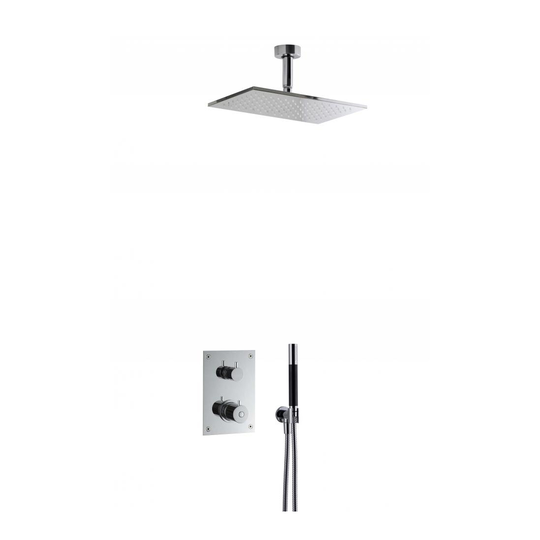 Takduschset Tapwell BOX7268 Square Classic Edition 2 för Inbyggnad
