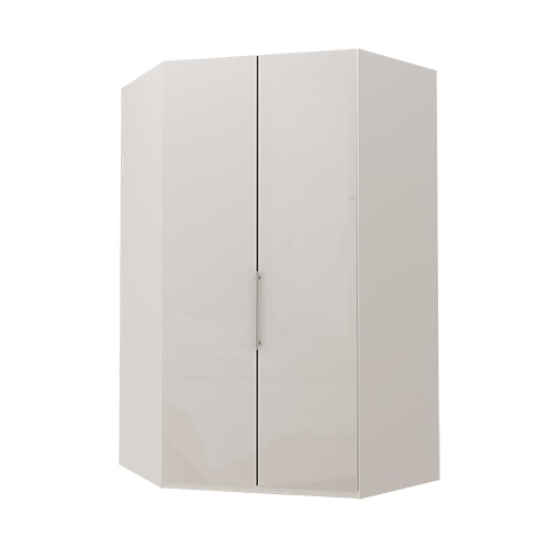 Walk-in garderober Atlanta garderob Vitt glas, 236 cm, Vit