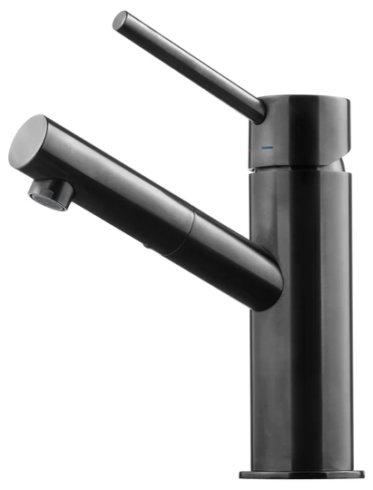 Tapwell Tvättställsblandare BI071 Borstad Black Chrome