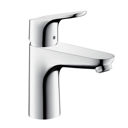 Tvättställsblandare Hansgrohe Focus 100 utan Lyftventil