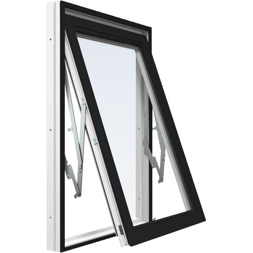 Energi Aluminium Vridfönster Svart, 6, 14