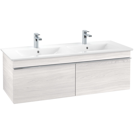 Tvättställsskåp Villeroy & Boch Venticello 125 cm med 2 Lådor för Dubbla Tvättställ