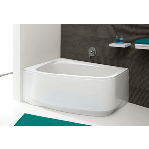 Hörnbadkar assymetriskt vänstermodell - Free Line | Djup 45cm