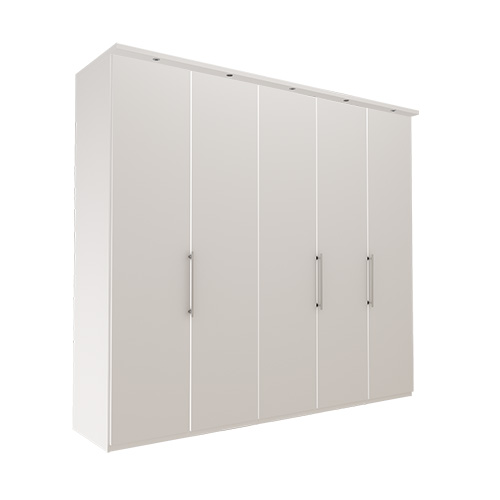 Garderob Atlanta - Vit 216 cm, 250 cm, Med kornisch