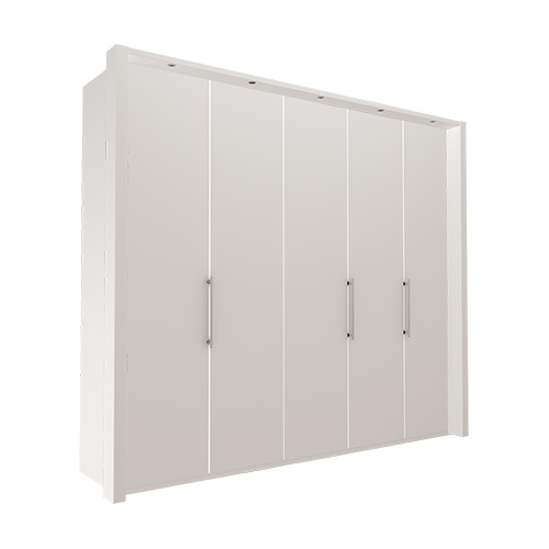 Garderob Atlanta - Vit 216 cm, 250 cm, Med ram