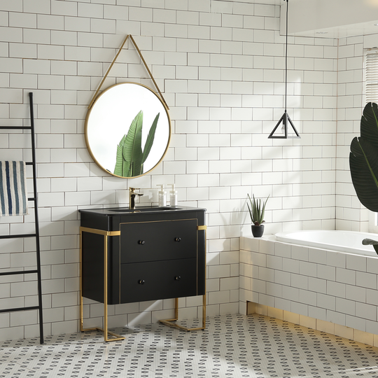 Tvättställsskåp Bathlife Jubel Svart