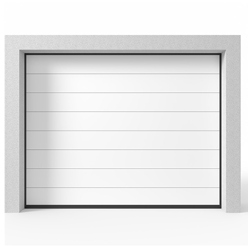 Garageport Takskjutport Modern Panel Vit, 2400x2125