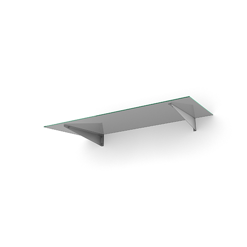 Entrétak Easy Collection - Flat Flat Silver, Tonat glas, Flat Silver