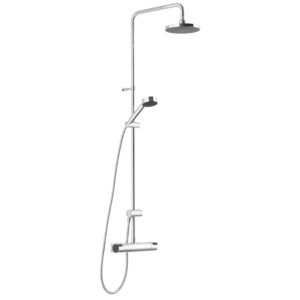 Mora MMIX Shower Kit - Paket med takdusch och duschblandare - Krom/Svart