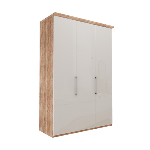 Garderob Atlanta - Ljus rustik ek 236 cm, 150 cm, Med kornisch