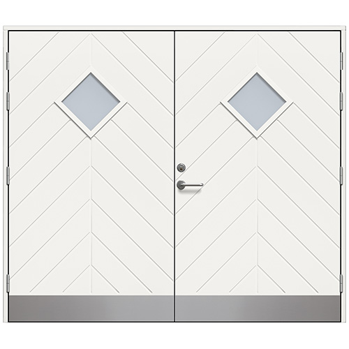 Slagport Saxtorp 2500 x 2100 mm, Vit, Cotswoldglas