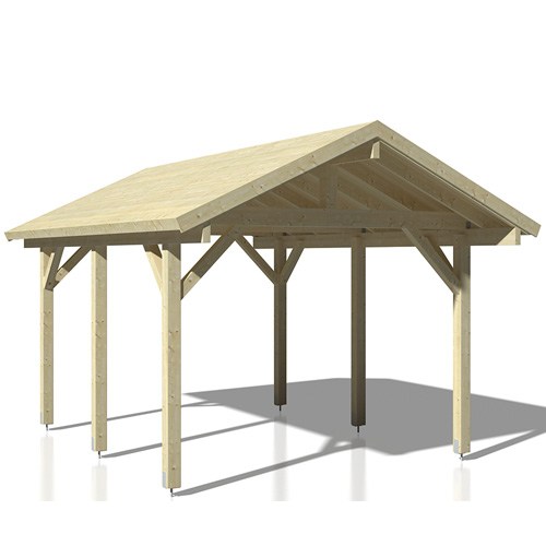 Carport Robert 11,7 - 20,6 m² Ingen, 11,7 m², Obehandlad