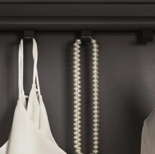 Linfalk Krok till garderobstång I-1636, 5-pack I-1635-33-5P