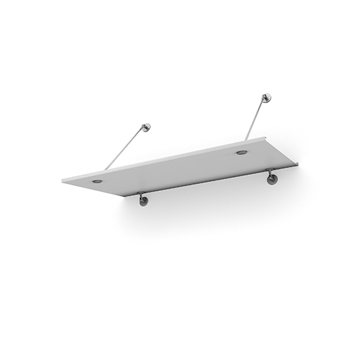 Entrétak Easy Collection - Tube Vit aluminium, 1500 mm, Vit aluminium