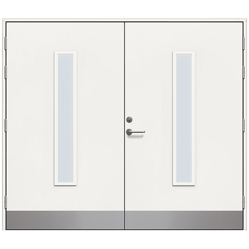Slagport Stehag 2400 x 2100 mm, Vit, Frostat glas