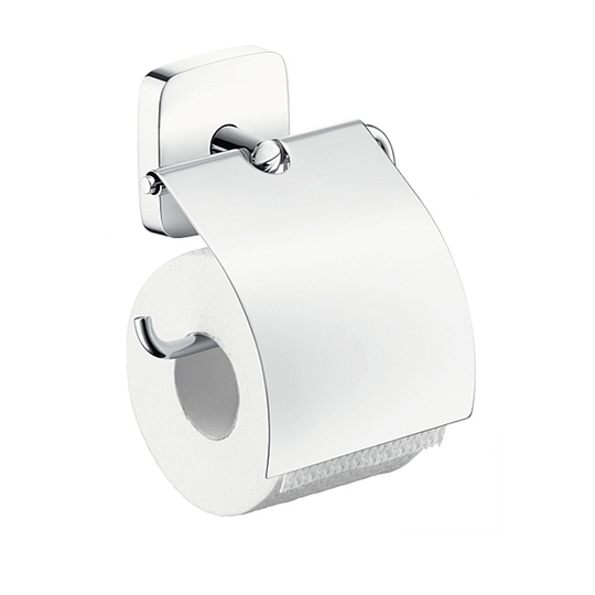 Toalettpappershållare Hansgrohe PuraVida med Lock