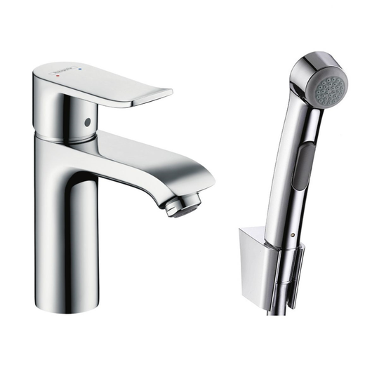 Tvättställsblandare Hansgrohe Metris 110 med Bidette