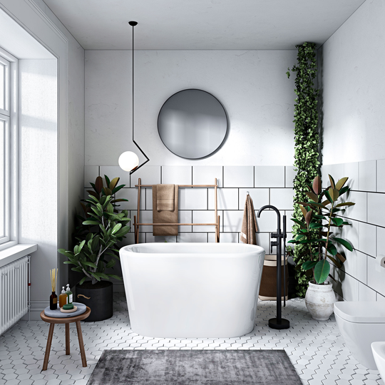 Sittbadkar Bathlife Ideal Fristående Vit