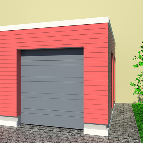 Garageport Advant Complete - Trend 2400 x 2125, Antracitgrå, Eurocylinder