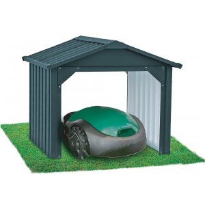 Garage / Skydd till robotgräsklippare - Stängd bak