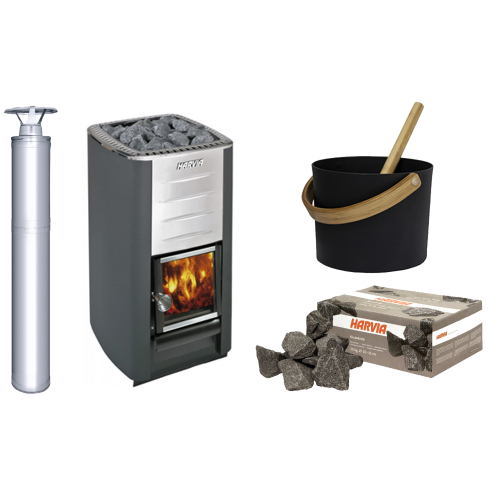 Harvia - Bastupaket ved 1