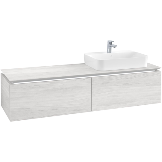 Tvättställsskåp Villeroy & Boch Legato Kompakt 1600 med 2 Lådor för Ocentrerat Ytmonterat Tvättställ från Finion & Memen