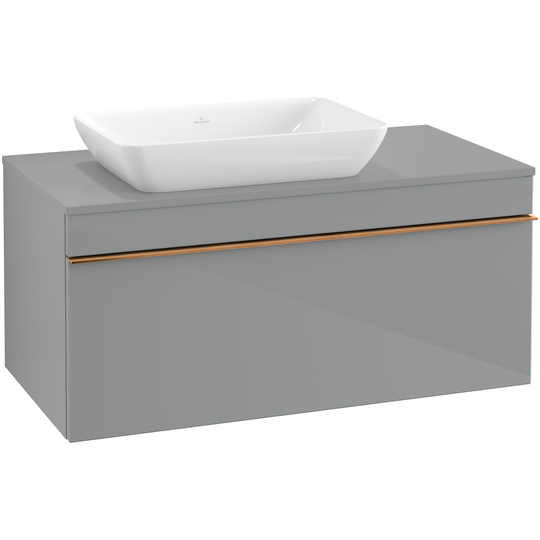 Tvättställsskåp Villeroy & Boch Venticello 96 cm med 1 Låda för Ocentrerat Ytmonterat Tvättställ