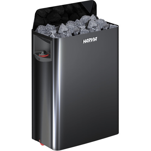 Harvia - The Wall SW80 Black Steel 8kW - FRI frakt