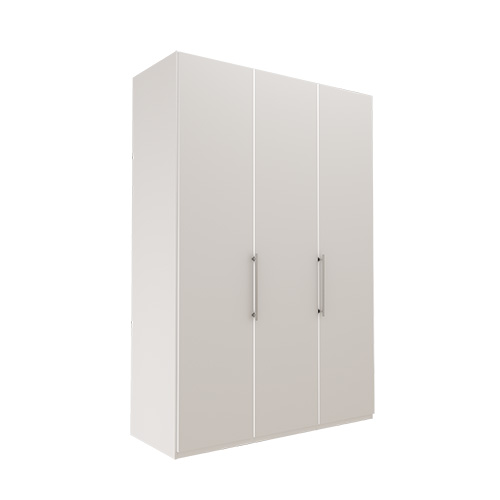 Garderob Atlanta - Vit 216 cm, 150 cm, Utan kornisch / ram