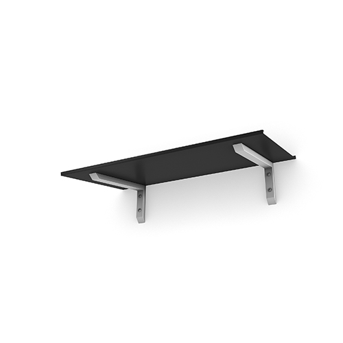 Entrétak Easy Collection - Bold Svart aluminium, Bold Vit, Bold Vit