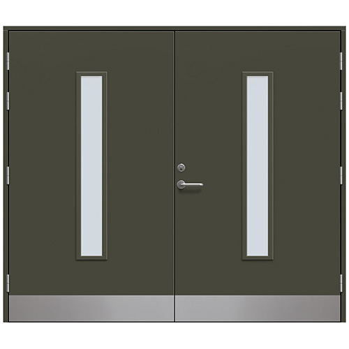 Slagport Stehag 2500 x 2100 mm, Olivgrön, Cotswoldglas
