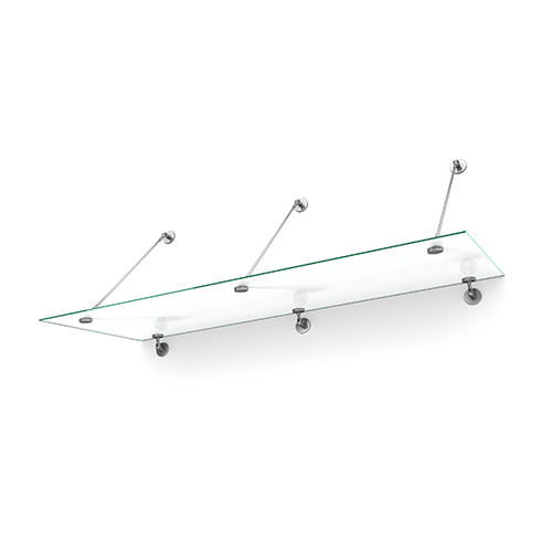 Entrétak Easy Collection - Tube Frostat glas, 2000 mm, Frostat glas