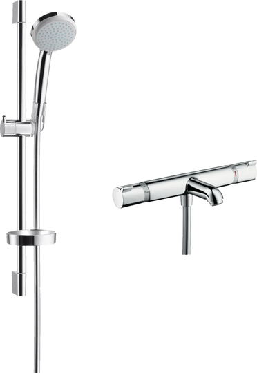 Hansgrohe Duschset Croma 100 Ecostat Vario EcoSmart - Krom