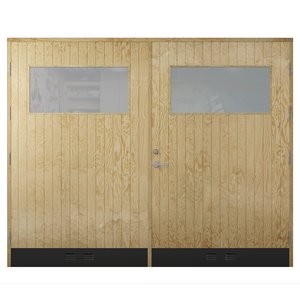 Garageport 18° Rak Panel Glas