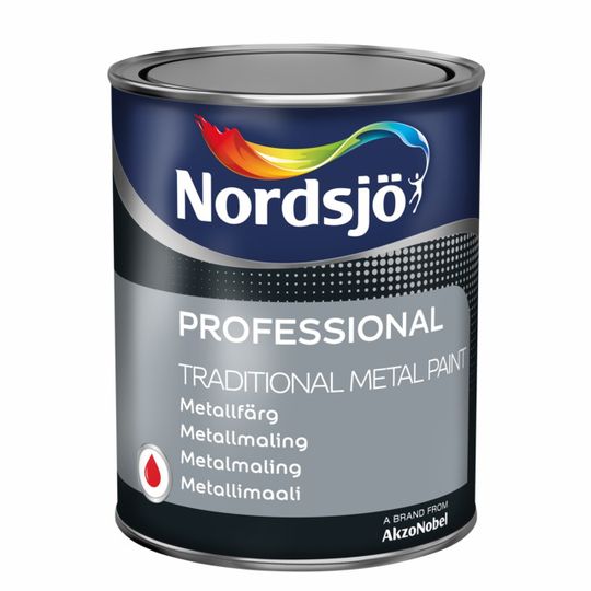 METALLFÄRG RÖD PRO TRADITIONAL METAL PRIMER 1L | Beijerbygg Byggmaterial