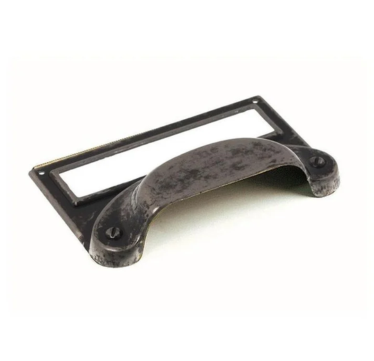 Linfalk Handtag/etikett svart antik 5282-64-16