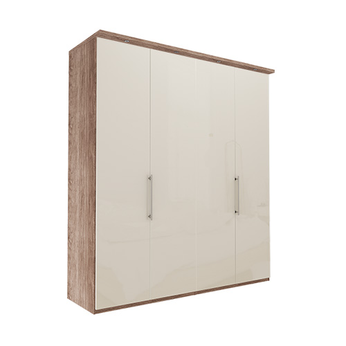 Garderob Atlanta - Mörk rustik ek 216 cm, 200 cm, Med kornisch