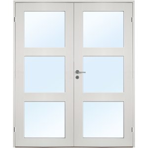 Parinnerdörr Öland - 1-spegel - 3 glas - Massiv