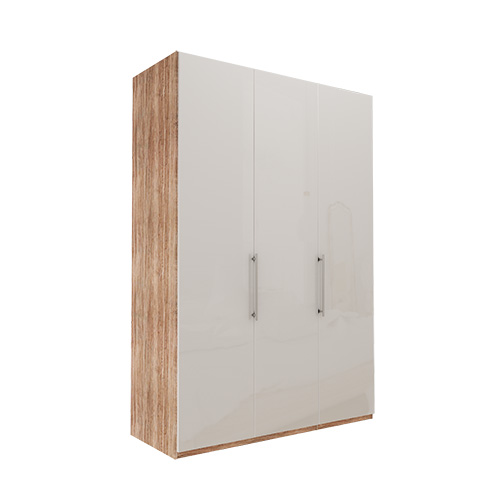 Garderob Atlanta - Ljus rustik ek 236 cm, 150 cm, Utan kornisch / ram