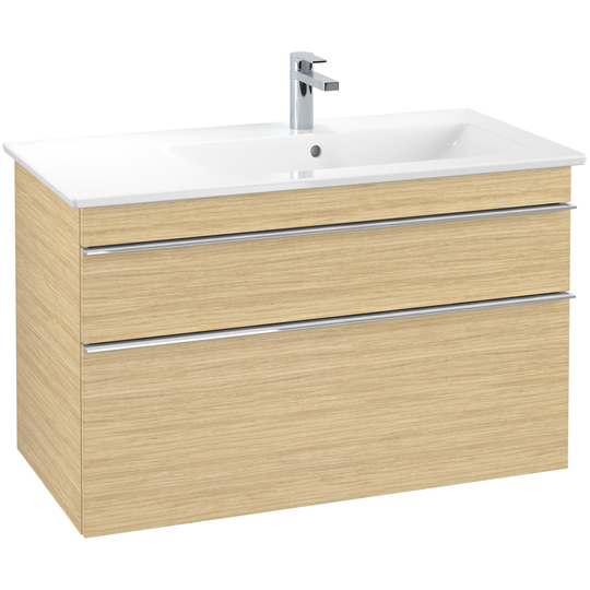 Tvättställsskåp Villeroy & Boch Venticello 95 cm med 2 Lådor för Ocentrerat Skåpstvättställ