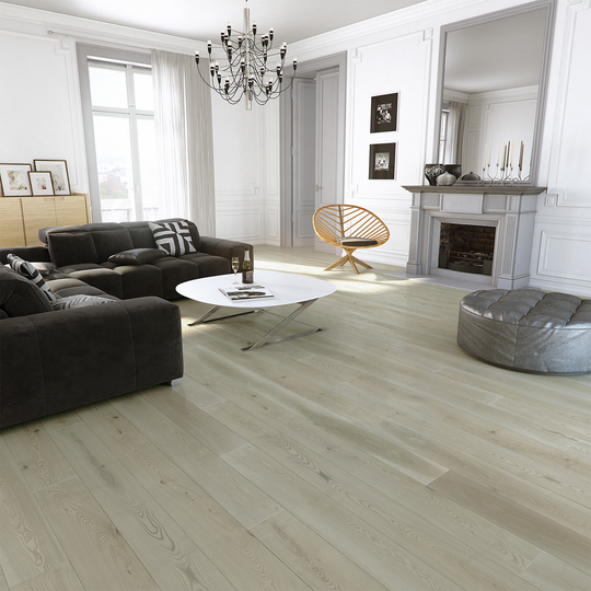 Trägolv Nordic Floor Ask Chalet Grey Mattlack 1-Stav