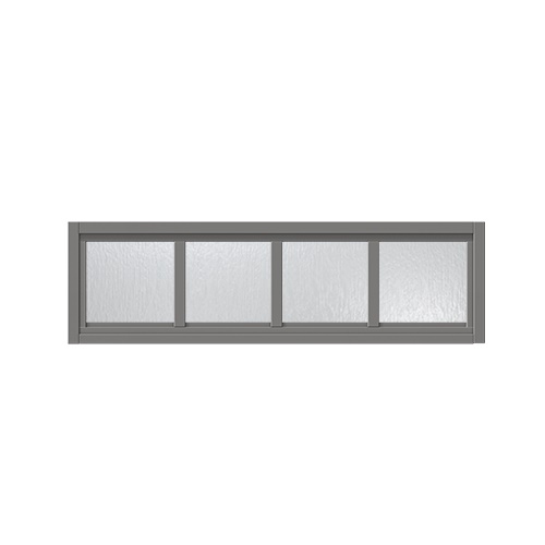 Överljus med spröjs Näs 15x3, Askgrå, Cotswoldglas