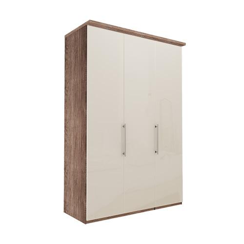 Garderob Atlanta - Mörk rustik ek 236 cm, 150 cm, Med kornisch
