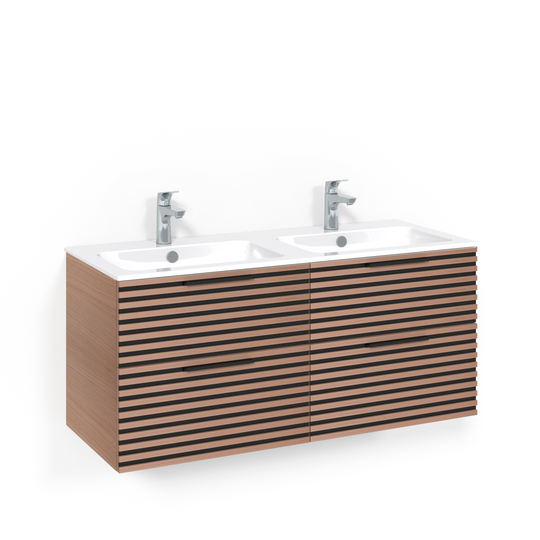 Tvättställsskåp Macro Design Crown Stripe med Dubbelt Tvättställ