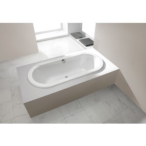 Badkar Oval för inbyggnad - Prestige | Djup 44 cm